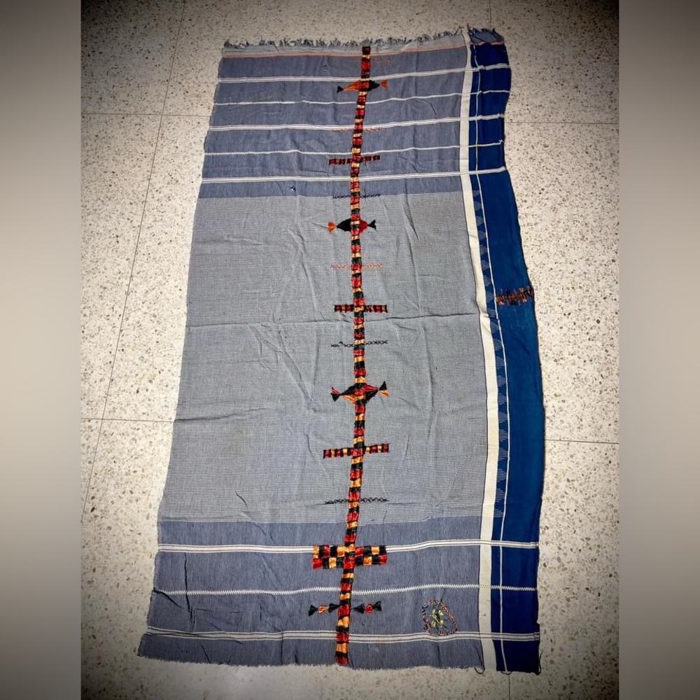 Beautiful Embroidered Traditional Egyptian Berber Tarfotette or Body Veil